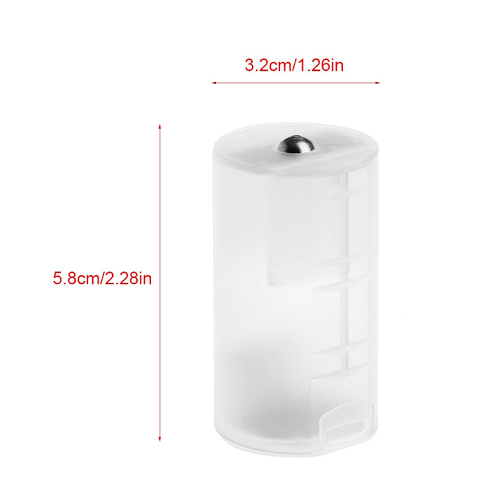 thumbnail 14  - AA to D  AAA to AA Battery Conversion Adapter Holder Plastic Batteries Case Box