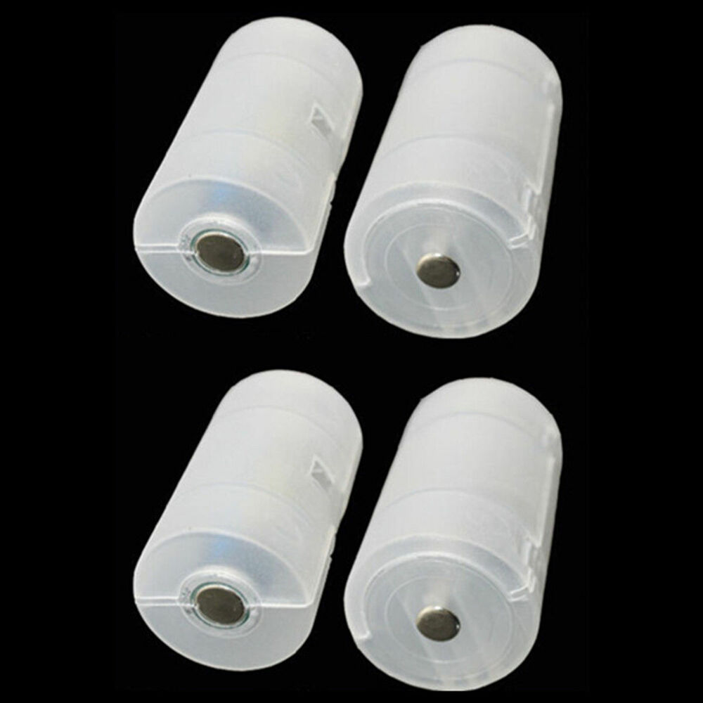 thumbnail 20  - AA to D  AAA to AA Battery Conversion Adapter Holder Plastic Batteries Case Box