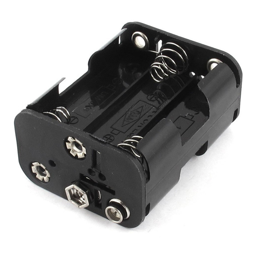 6*AA Plastic Battery Double Side Back-to-back with 9V Buckle Battery