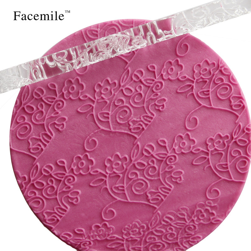 Acrylic Rolling Pin Stick Fondant Polymer Clay DIY Embossing Roller Craft Tool - Picture 15 of 30