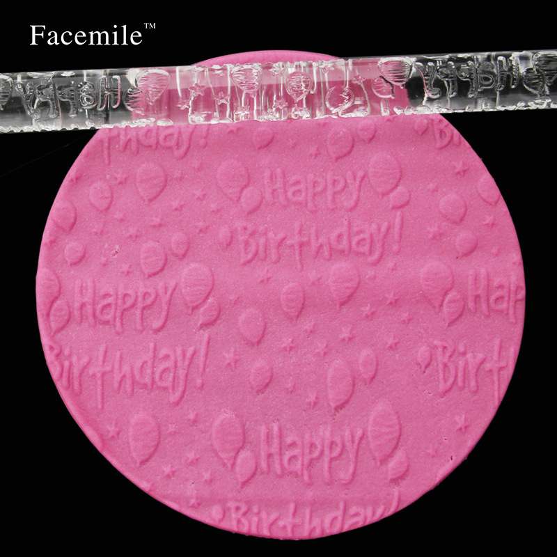 Acrylic Rolling Pin Stick Fondant Polymer Clay DIY Embossing Roller Craft Tool - Picture 24 of 30