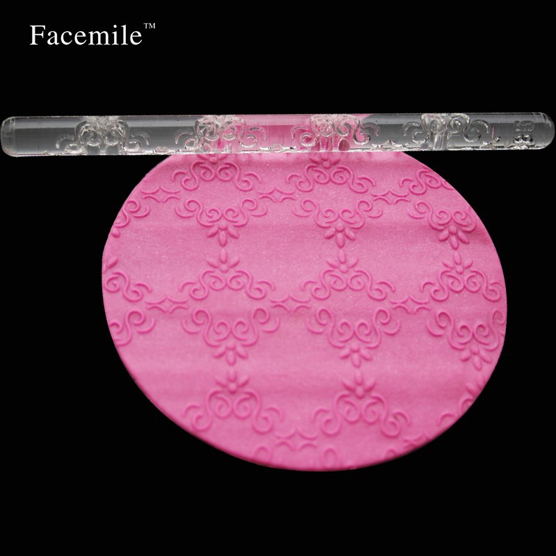 Acrylic Rolling Pin Stick Fondant Polymer Clay DIY Embossing Roller Craft Tool - Picture 27 of 30