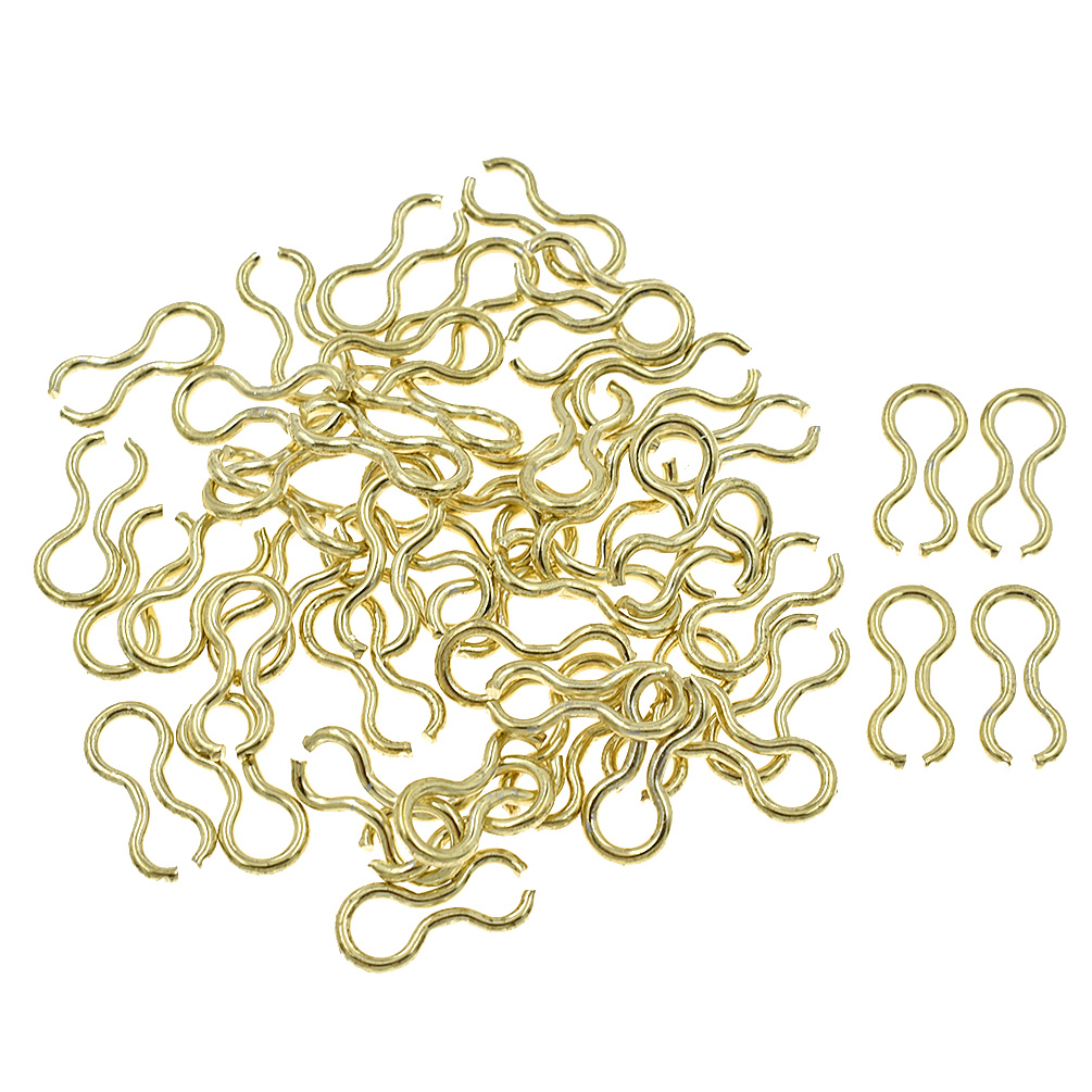 100X Brass Sinker Eyes Eyelets for Lead Weight Mold Fishing Tackle