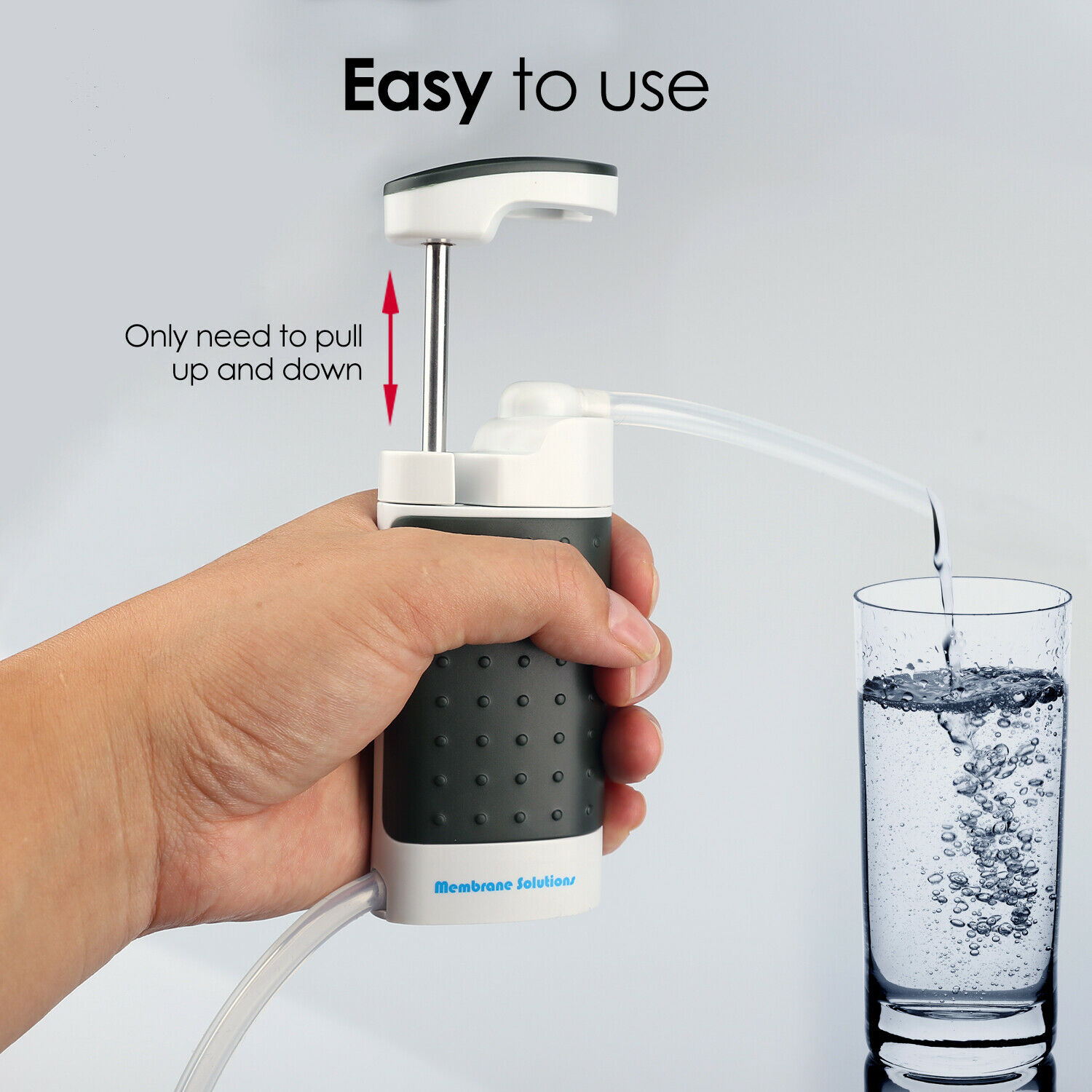 Survival Water Filter Straw Pump Purifier Filtration Camping Hiking