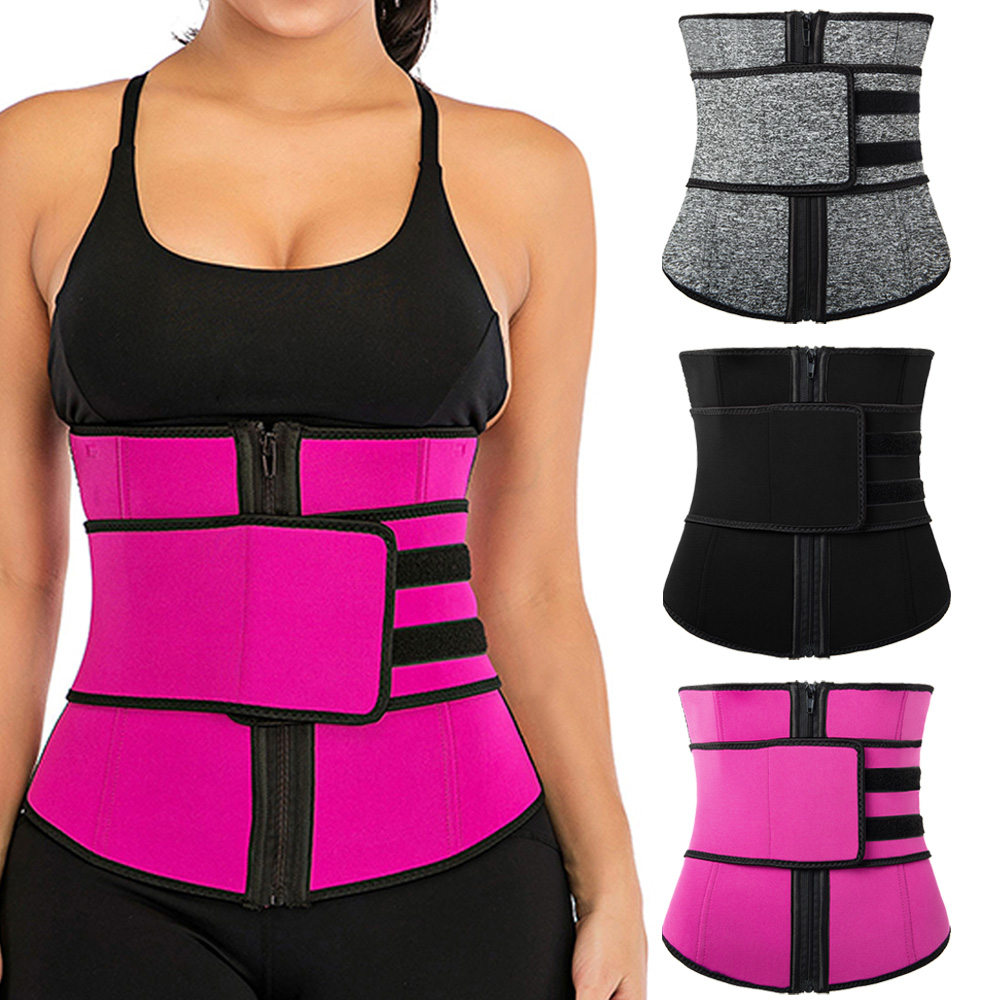 XS-3XL Women Waist Trainer Sweat Belt Tummy Control Yoga Slimming Body ...