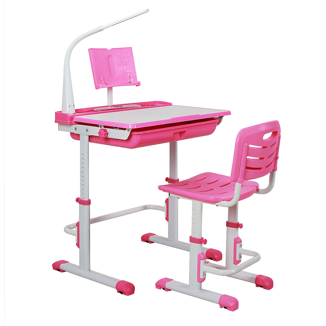 Details About Adjustable Kids Study Table W Chair Student Learn Read Draw Desk Xmas Gift
