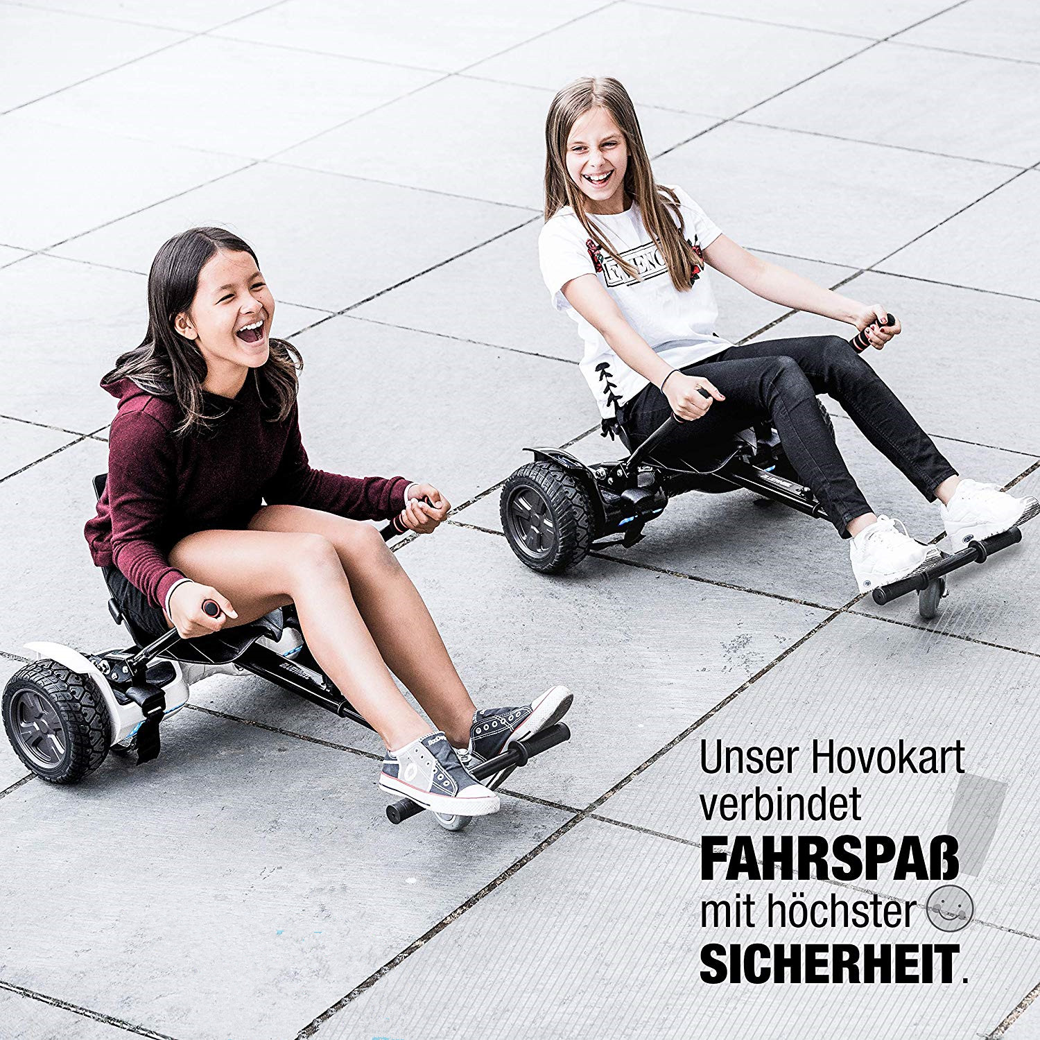 Sitzscooter Kartsitz Hoverboard Hoverkart Hoverseat für 6,5"-10" Balance Scooter