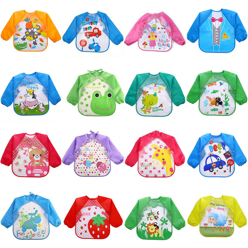 baby led weaning long sleeve bib