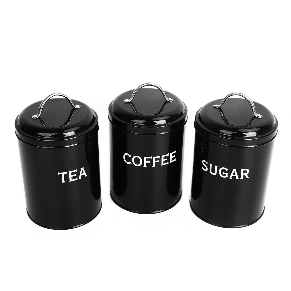 Vintage Kitchen Storage Canister Set Tea Coffee Sugar Jar Set