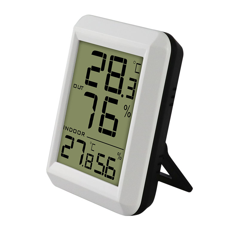 Digital LCD Thermometer Humidity Gauge Hygrometer Indoor Temperature Meter Clock