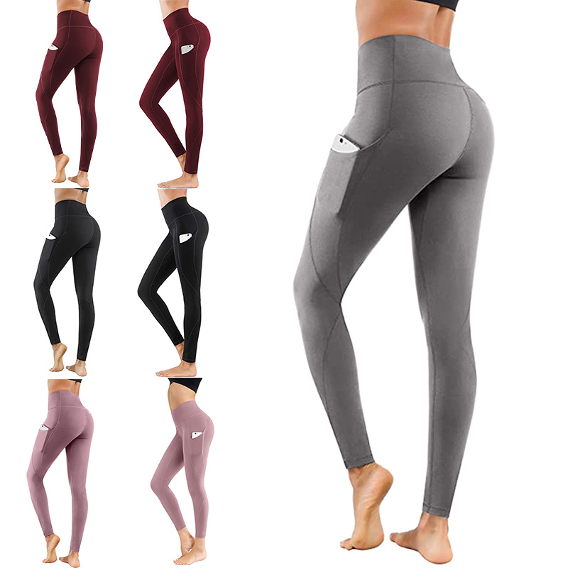zipped pocket /& tie waist Womens Large 14//16 yoga fitness leggings black//blue