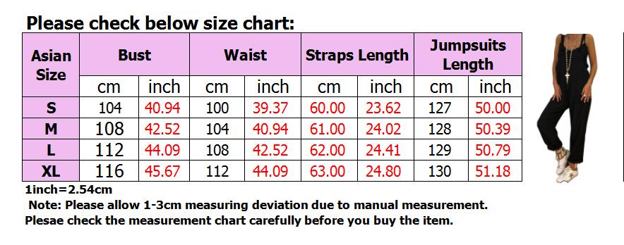 Women Dungarees Strap Overalls Baggy Harem Trousers Casual Sleeveless ...