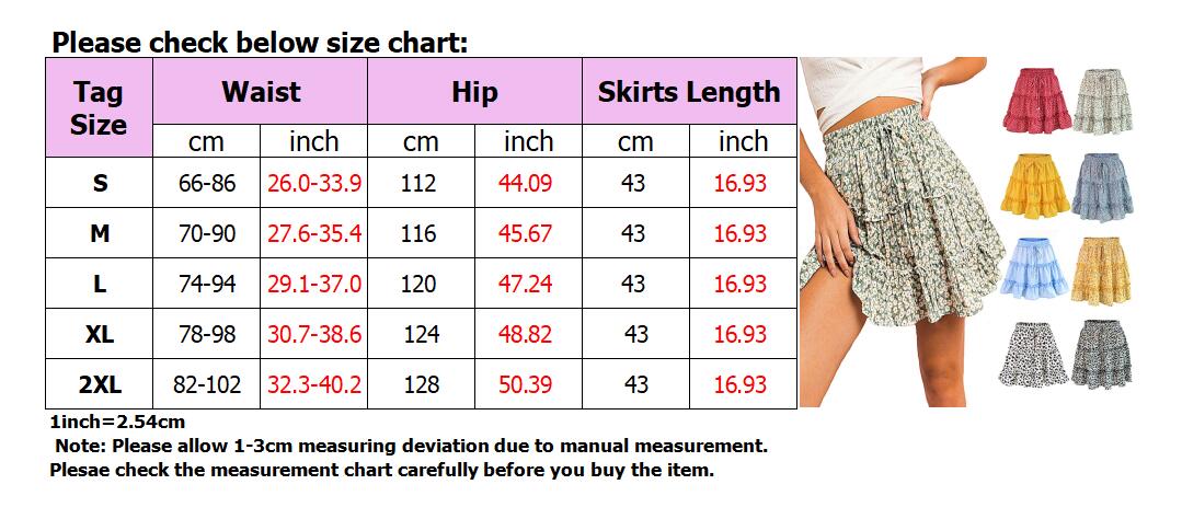Types Of Skirts Chart