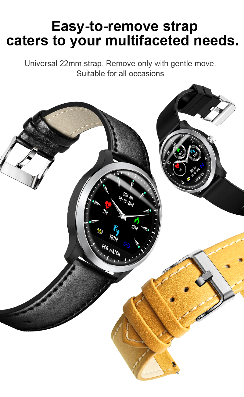 N58 ECG Smart Watch Heart Rate Monitor Bluetooth Bracelet