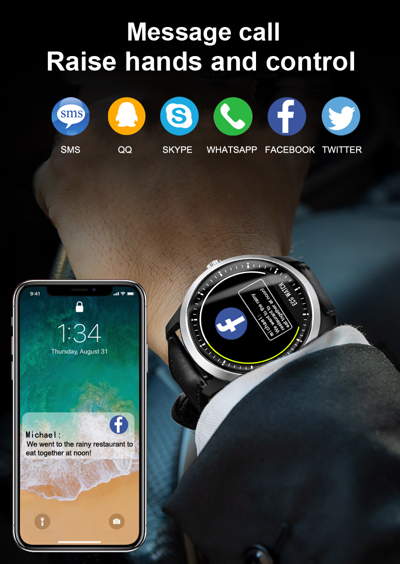 N58 ECG Smart Watch Heart Rate Monitor Bluetooth Bracelet