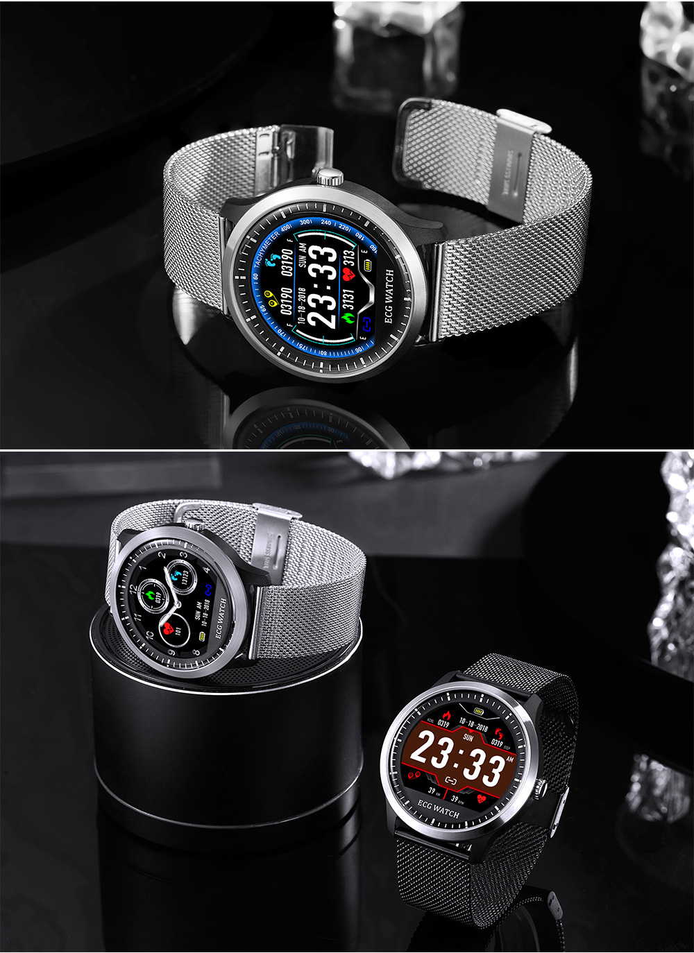 N58 ECG Smart Watch Heart Rate Monitor Bluetooth Bracelet