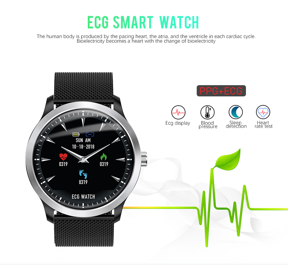 N58 ECG Smart Watch Heart Rate Monitor Bluetooth Bracelet