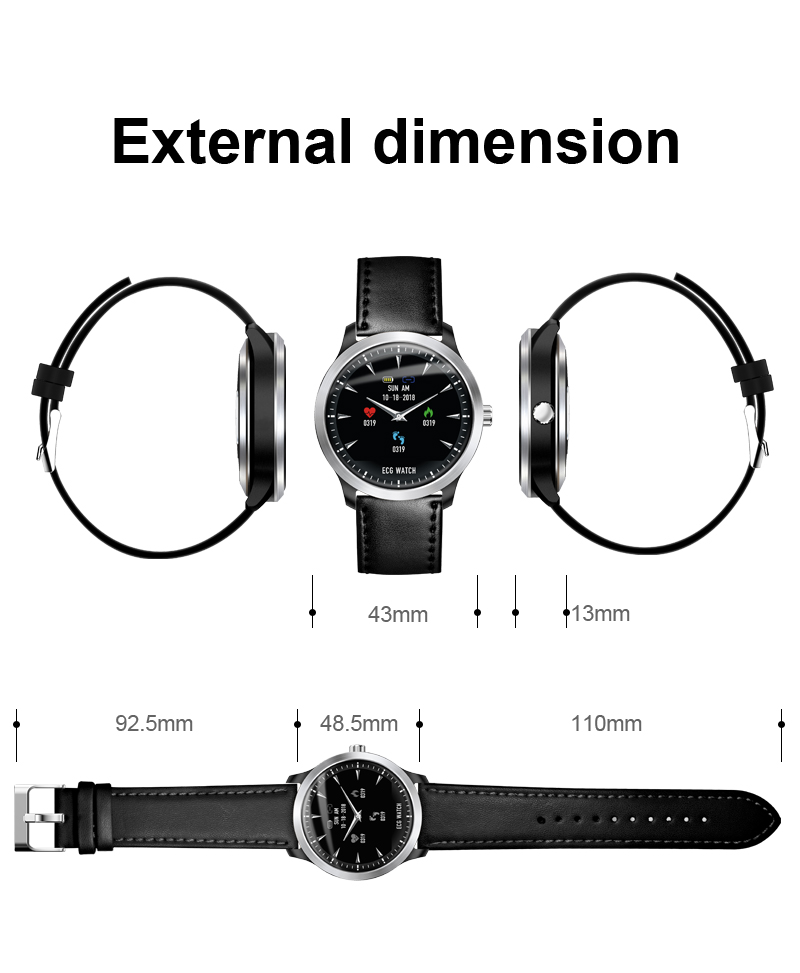 N58 ECG Smart Watch Heart Rate Monitor Bluetooth Bracelet