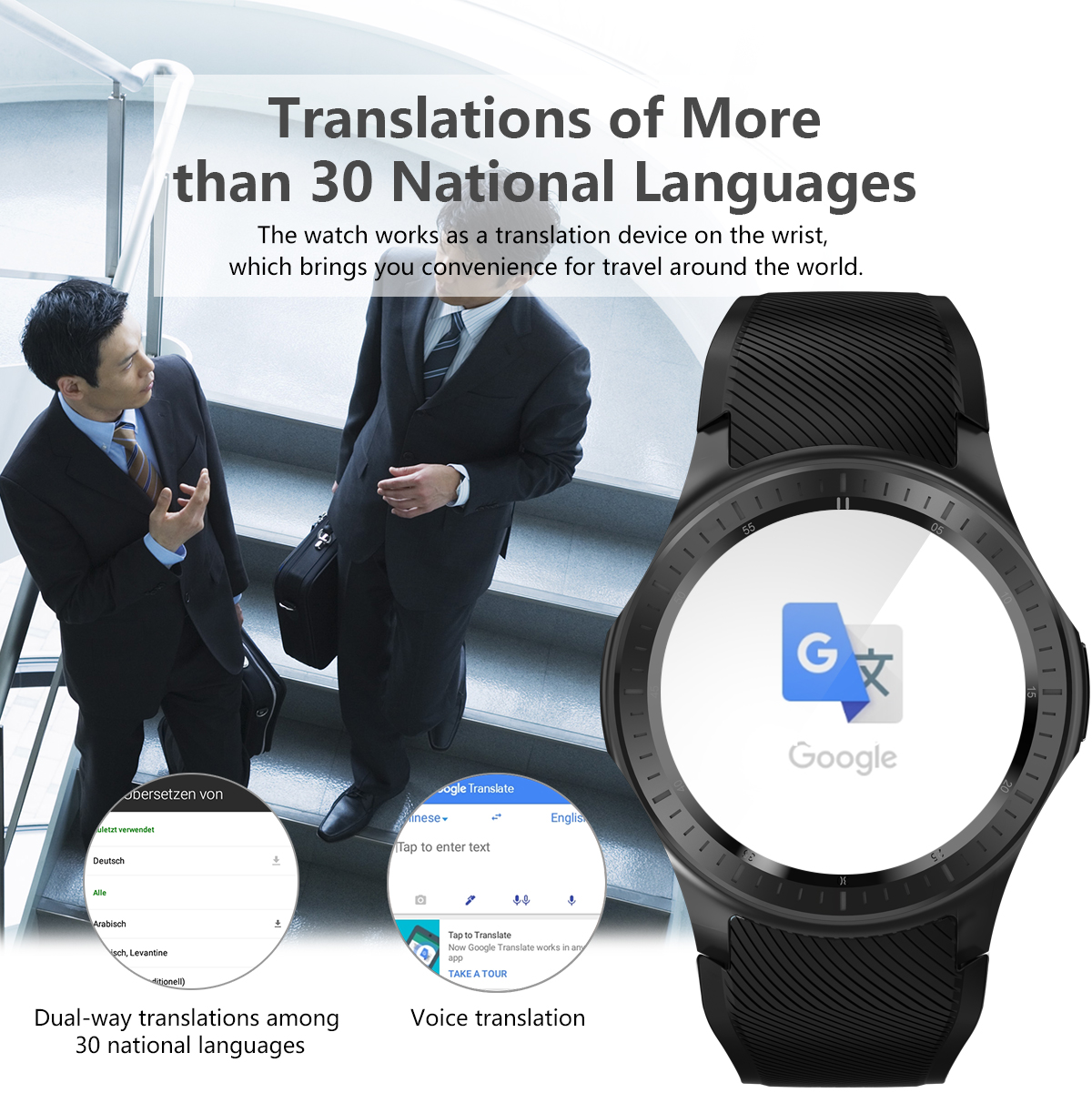 DM368 Android 7.1 Quad Core 1.3 inch Bluetooth SmartWatch