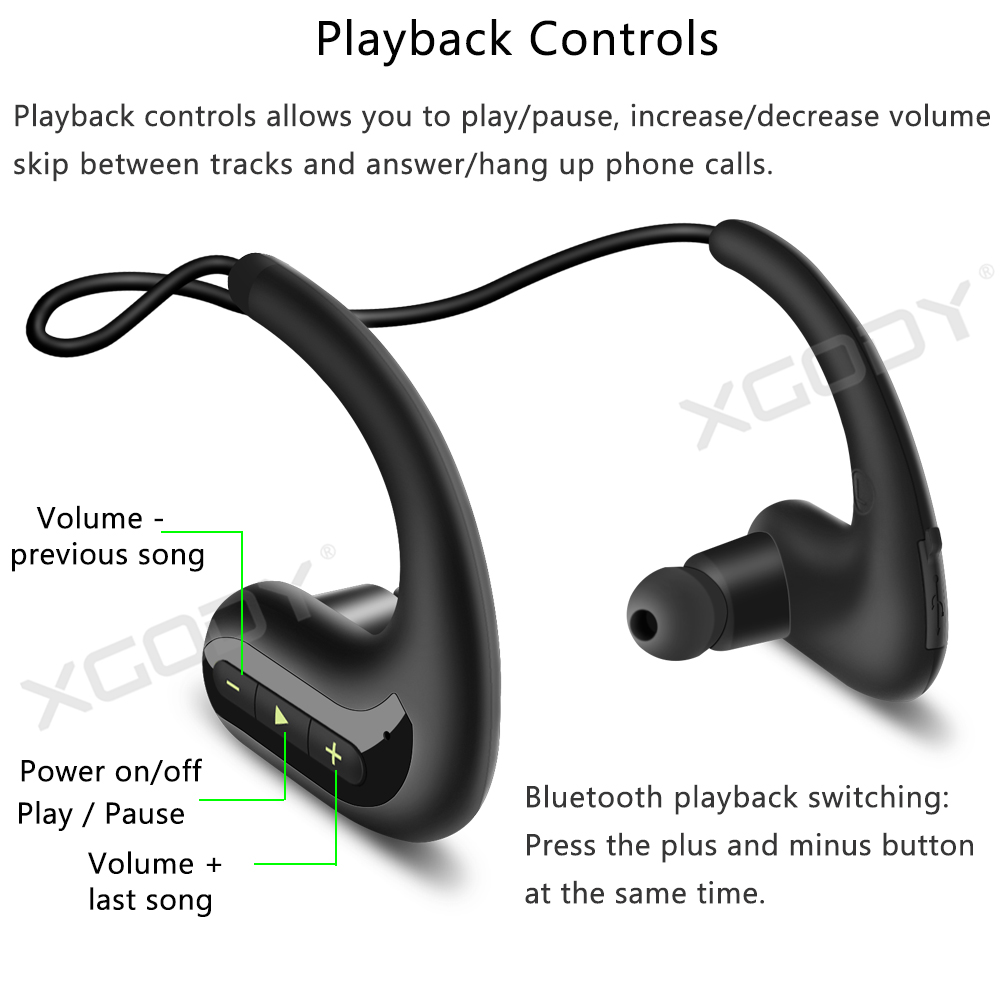 Knochenleitungskopfhörer Drahtloser Bluetooth 5.0 Sports Kopfhörer IPX8 mit Mic