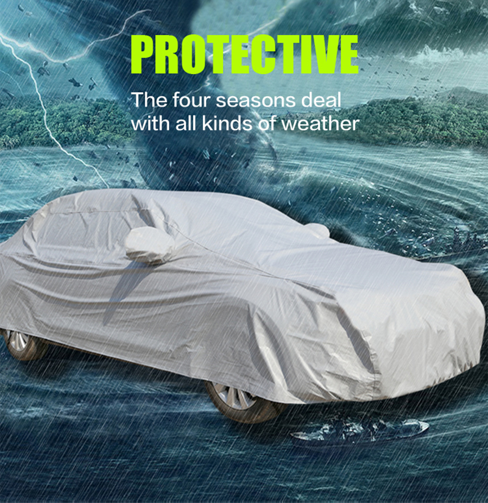L Size Full Car Cover Breathable Sun UV Ray Rain Snow Dust Protection For Ford