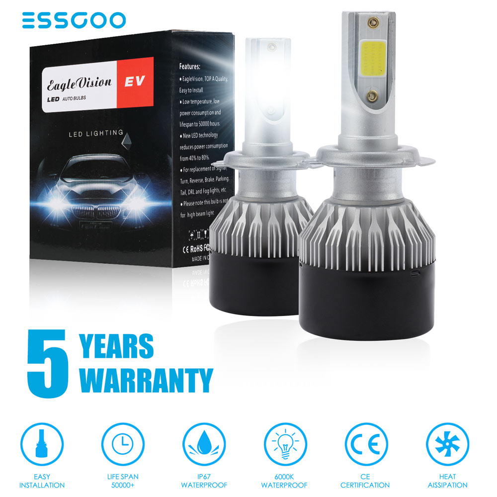 NIGHTEYE H11//H8//H9 Led Headlight Bulbs 50W 8000LM 6500K All-in-one Conversion Kit w// CSP Chips Bulb for DRL Fog Lights for Cars Jeep off Road Trucks ATV SUV pack of 2 Ltd A315-S1-H11 Shenzhen Xin Sheng Shang Technology Co