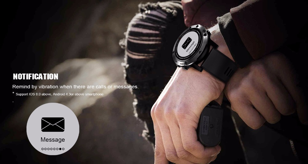 DM18A Men's Waterproof SmartWatch Bluetooth GPS