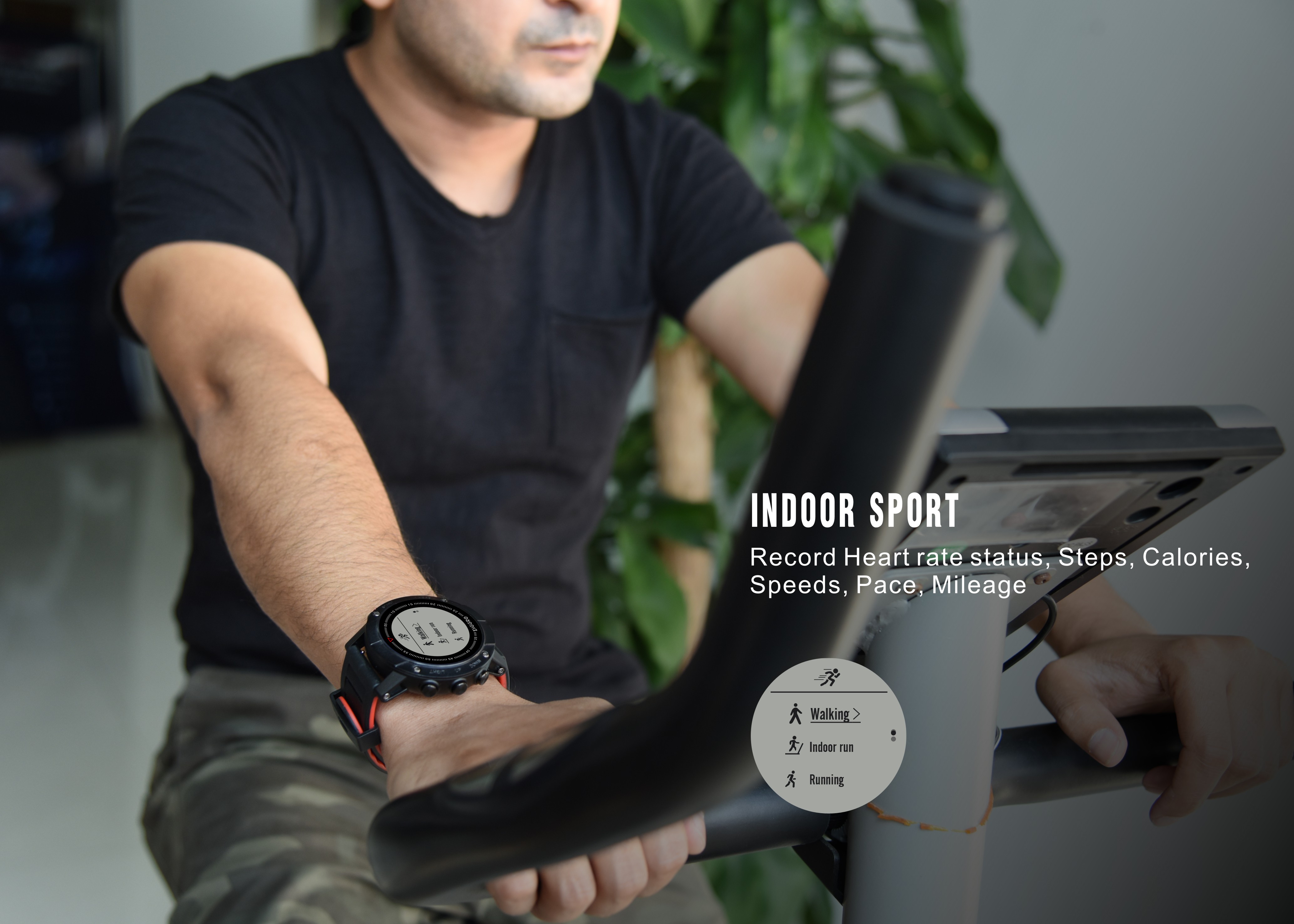 DM18A Men's Waterproof SmartWatch Bluetooth GPS