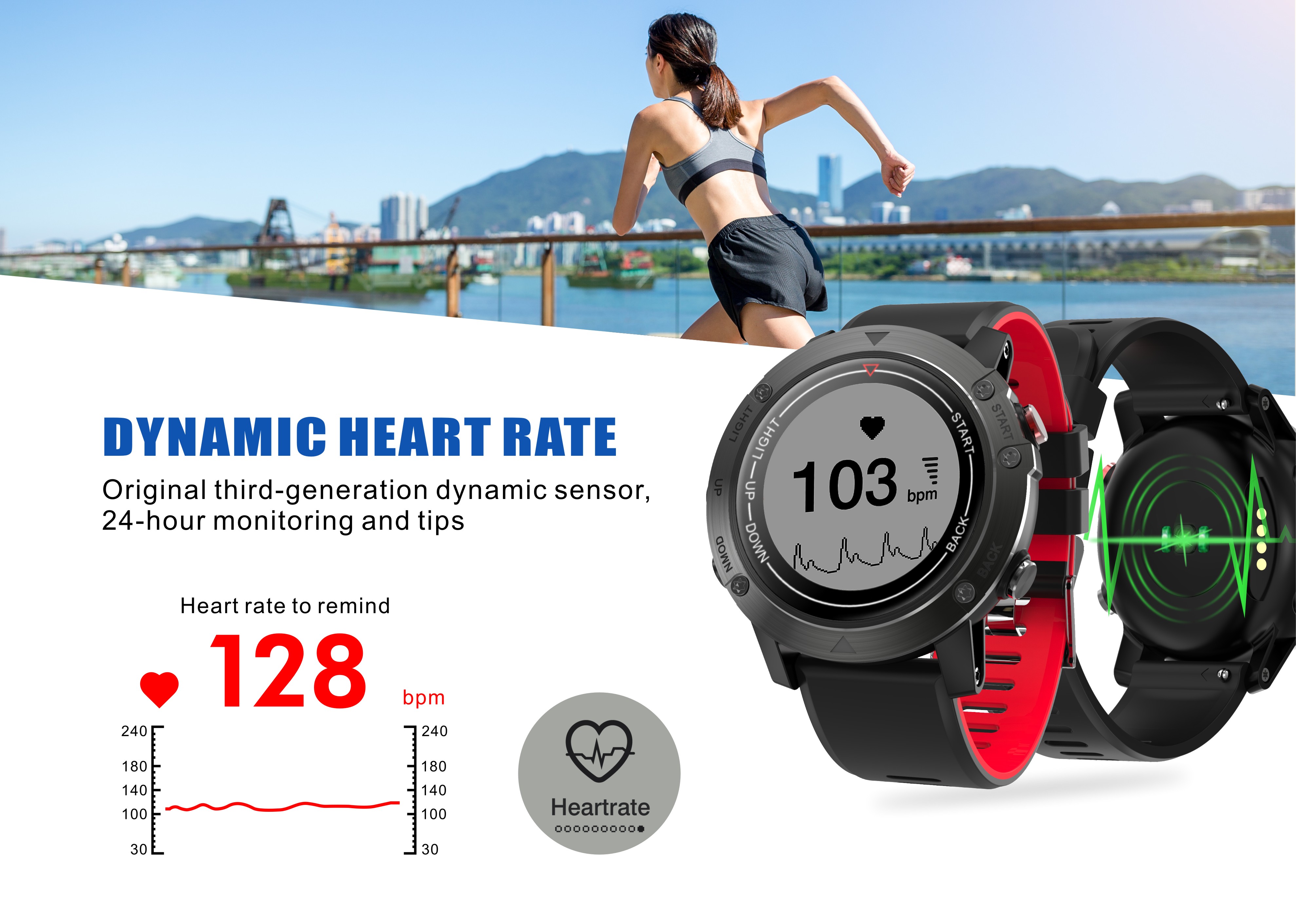 DM18A Men's Waterproof SmartWatch Bluetooth GPS