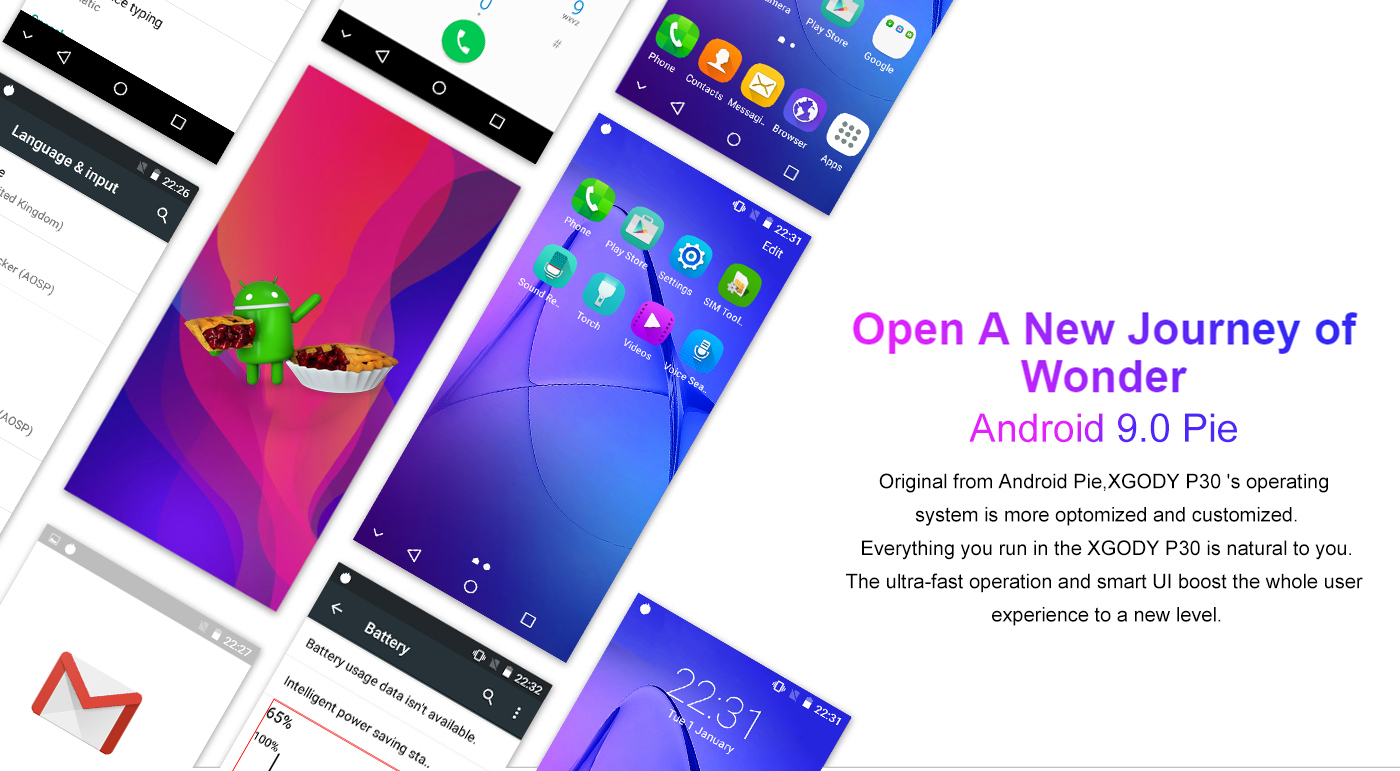 XGODY P30 6'' Android 9.0 Smartphone