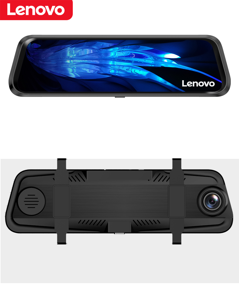 Lenovo 10" Full HD 1080P Car DVR Dash Cam Rear View Mirror Camera Video