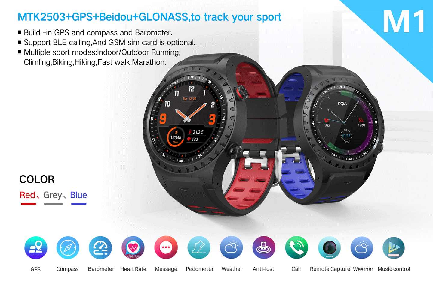 m1 gps smart watch