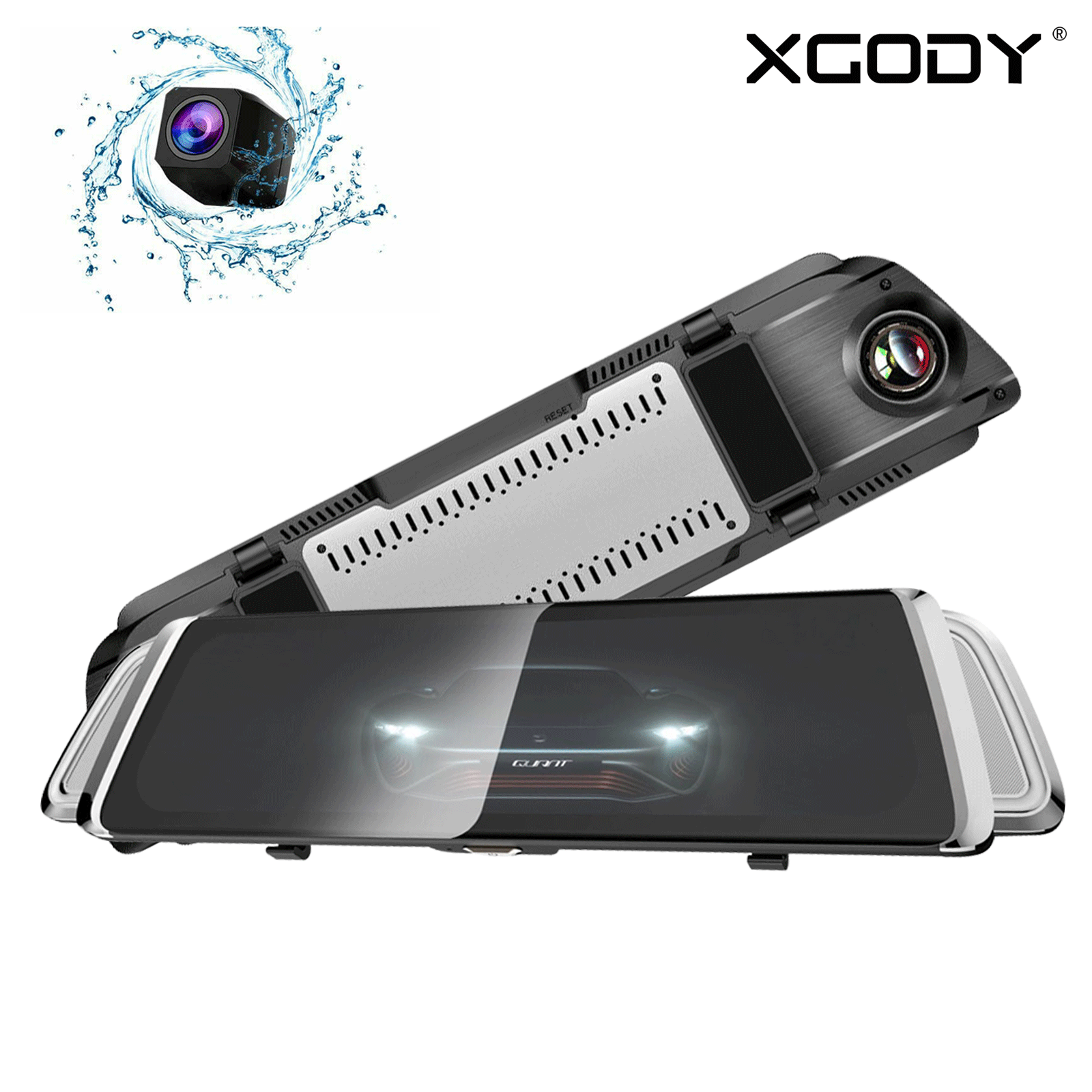 Download XGODY 10'' Dual Lens HD 1080P Car DVR Recorder Rear View ... Yellowimages Mockups