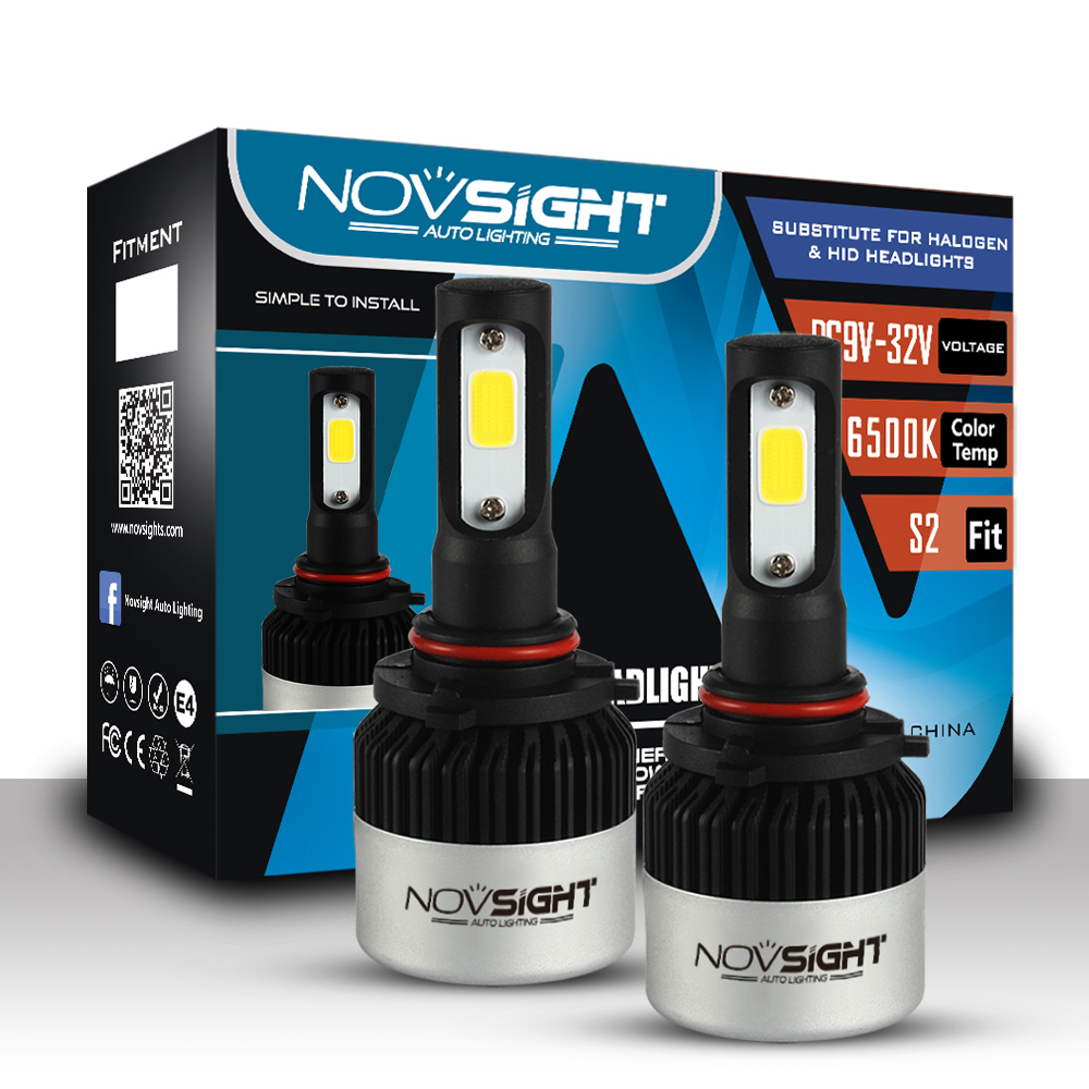 Nighteye H7 70W 9000LM LED Headlight Kit Replacement Fog Light Bulbs 6000K White