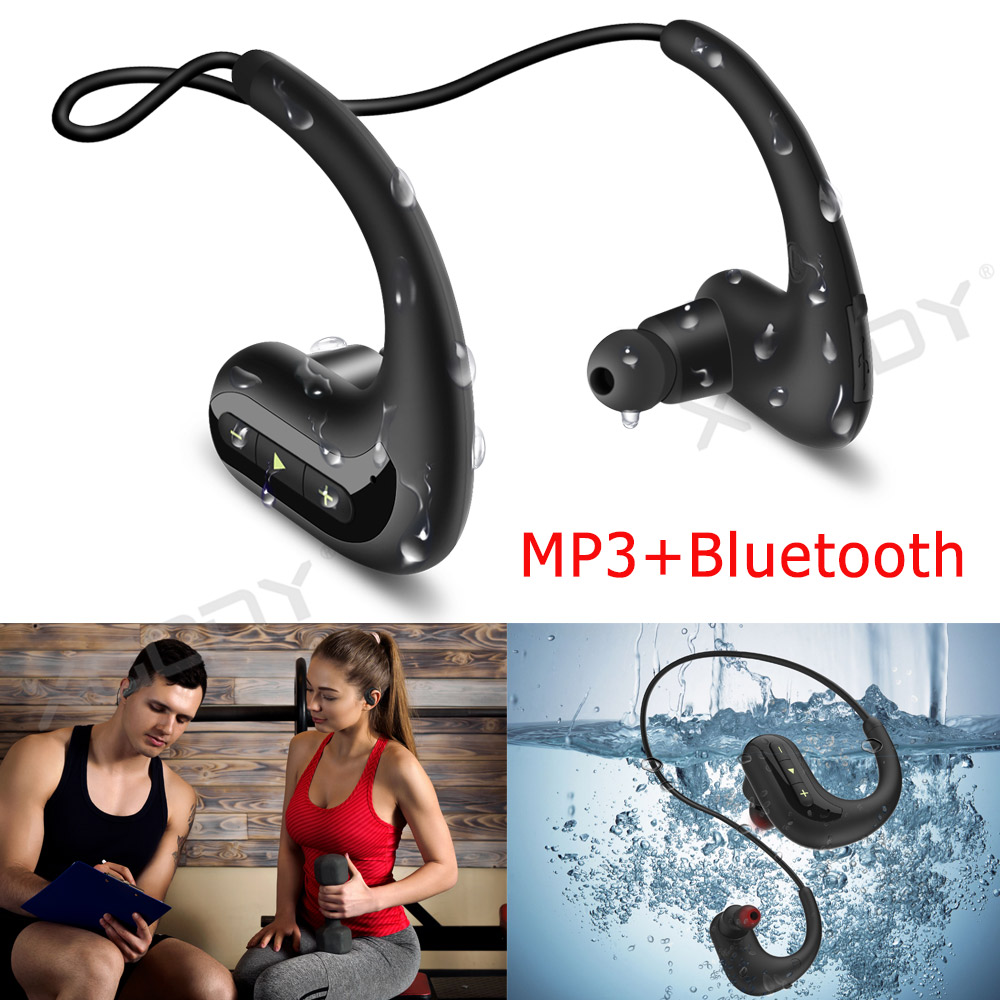 Schwimmen Kopfhrer Bluetooth5.0 Kopfhörer Wasserdichte Sport Stereo Ohrhörer MP3
