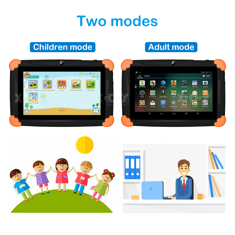 XGODY 2020 7” HD Tablet PC 16GB Android 8.1 Oreo Quad-core Dual Camera For Kids XGODY 2020 7” HD Tablet PC 16GB Android 8.1 Oreo Quad-core Dual Camera For Kids