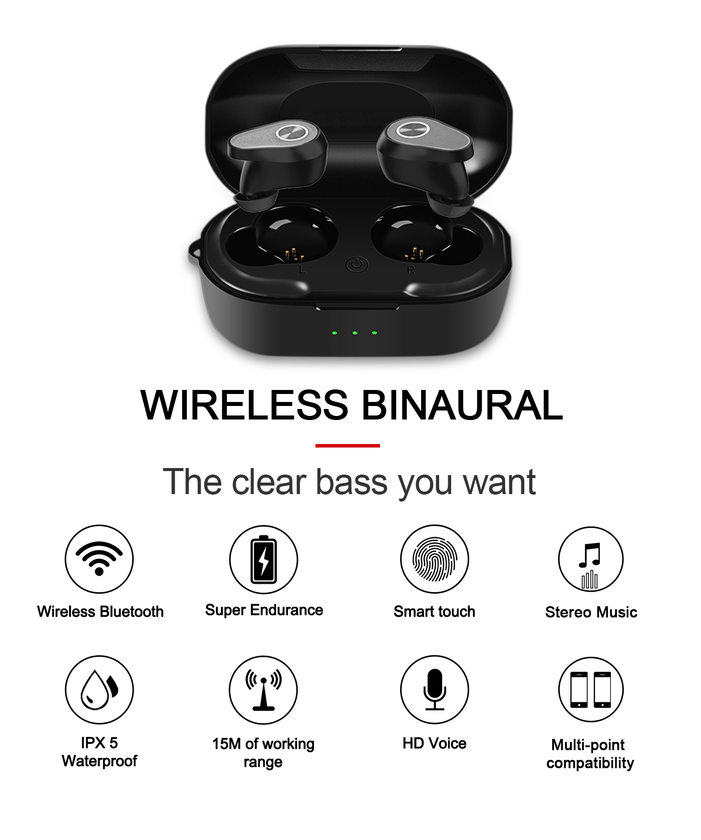 TWS Wireless Bluetooth 5.0 Earphones Headphones Mini Earbuds Waterproof Headset - eBay