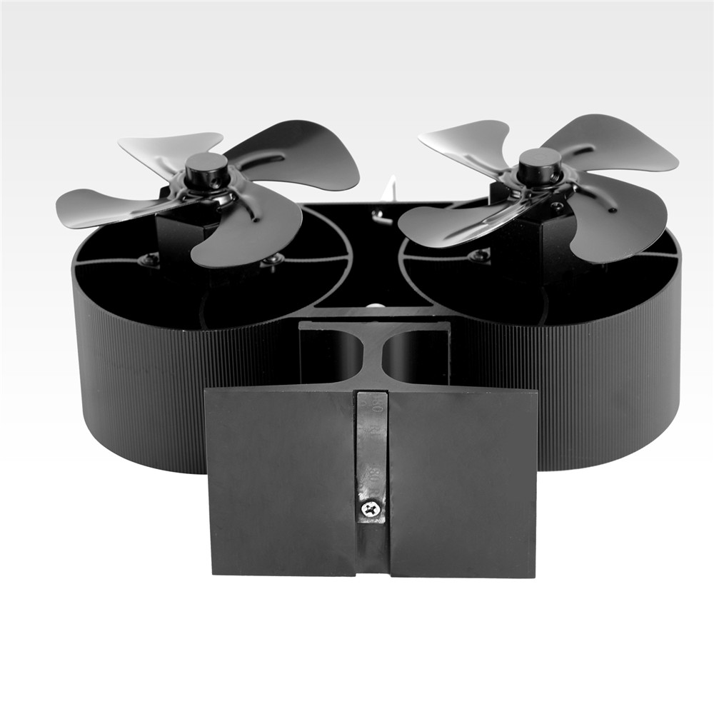 Kaminofen Stromloser Stove Fan Ventilator 8 Flügel Gebläse Herd Lüfter