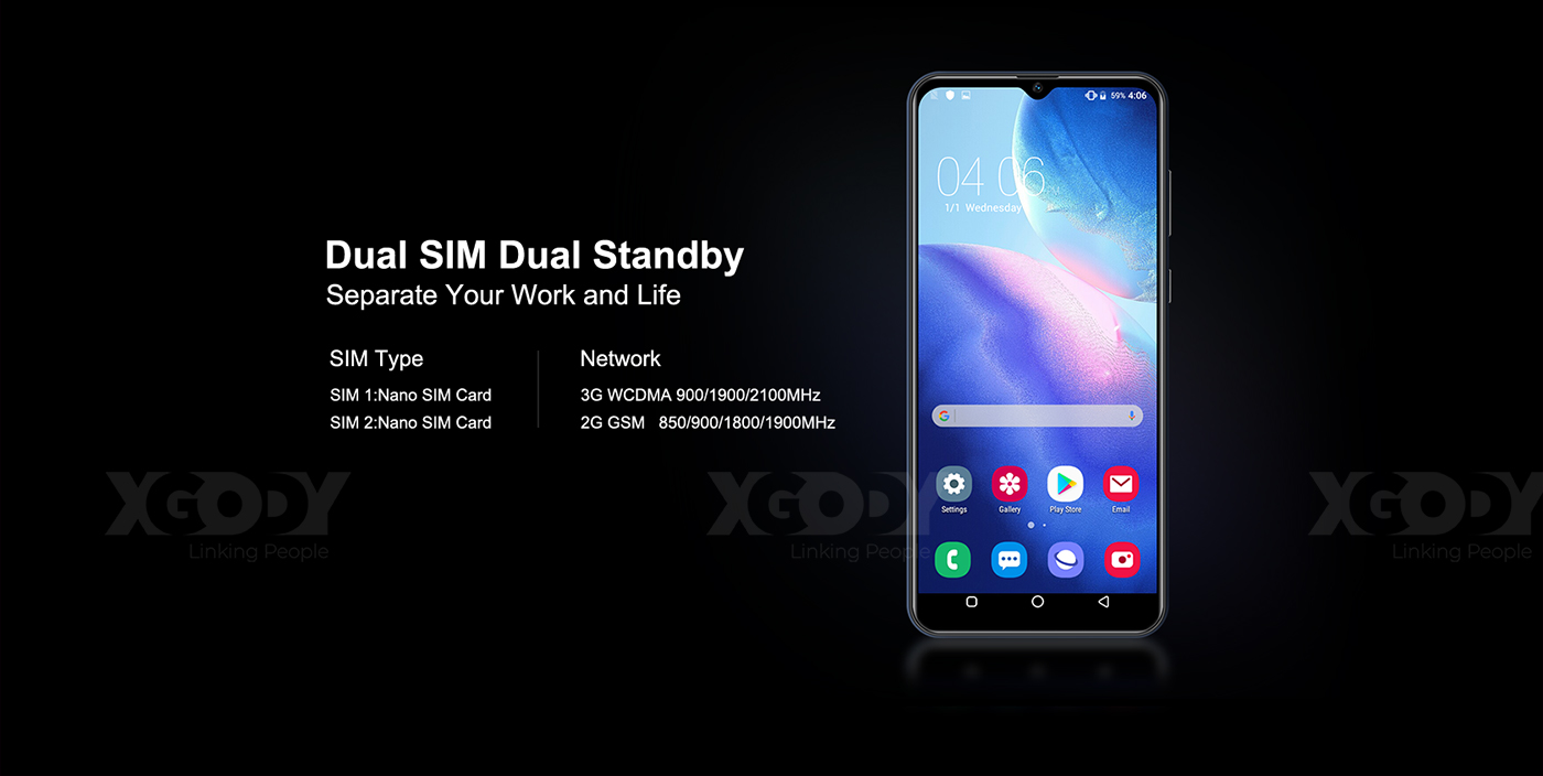 6.6" Dual SIM Free Smartphone Unlocked Android Cheap Mobile Smart Phone