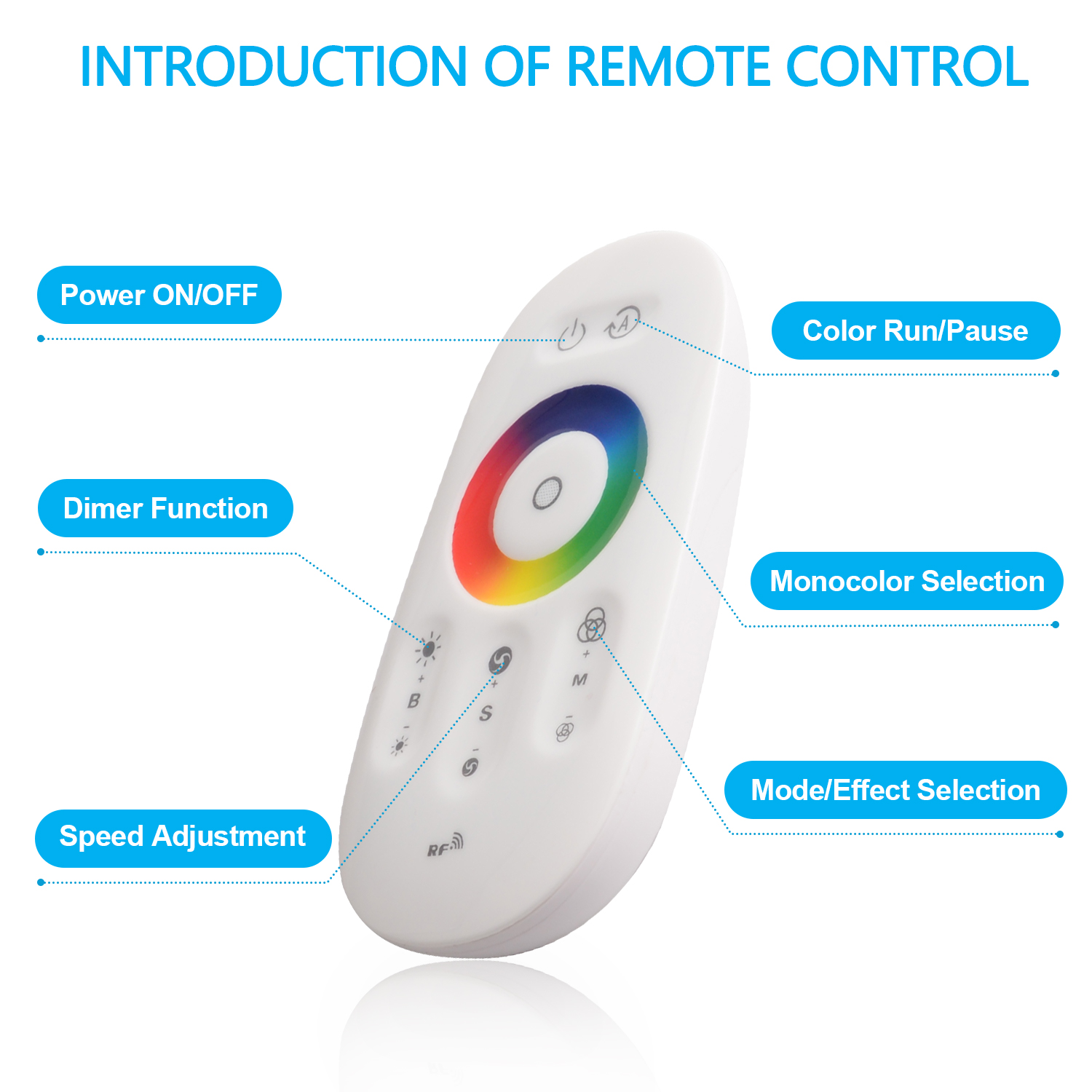 LED RGB Stehleuchte Stehlampe Dimmbar Standlampe Deckenfluter
