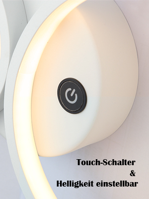 ZMH LED Deckenleuchte Dimmbar Deckenlampe Modern Wohnzimmerlampe 4