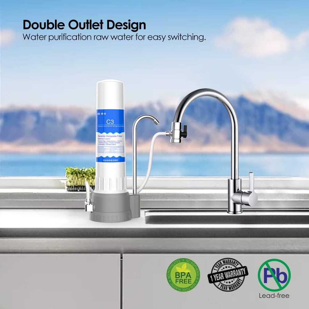 Countertop Water Purifier Filter Drinking Water Filtration System