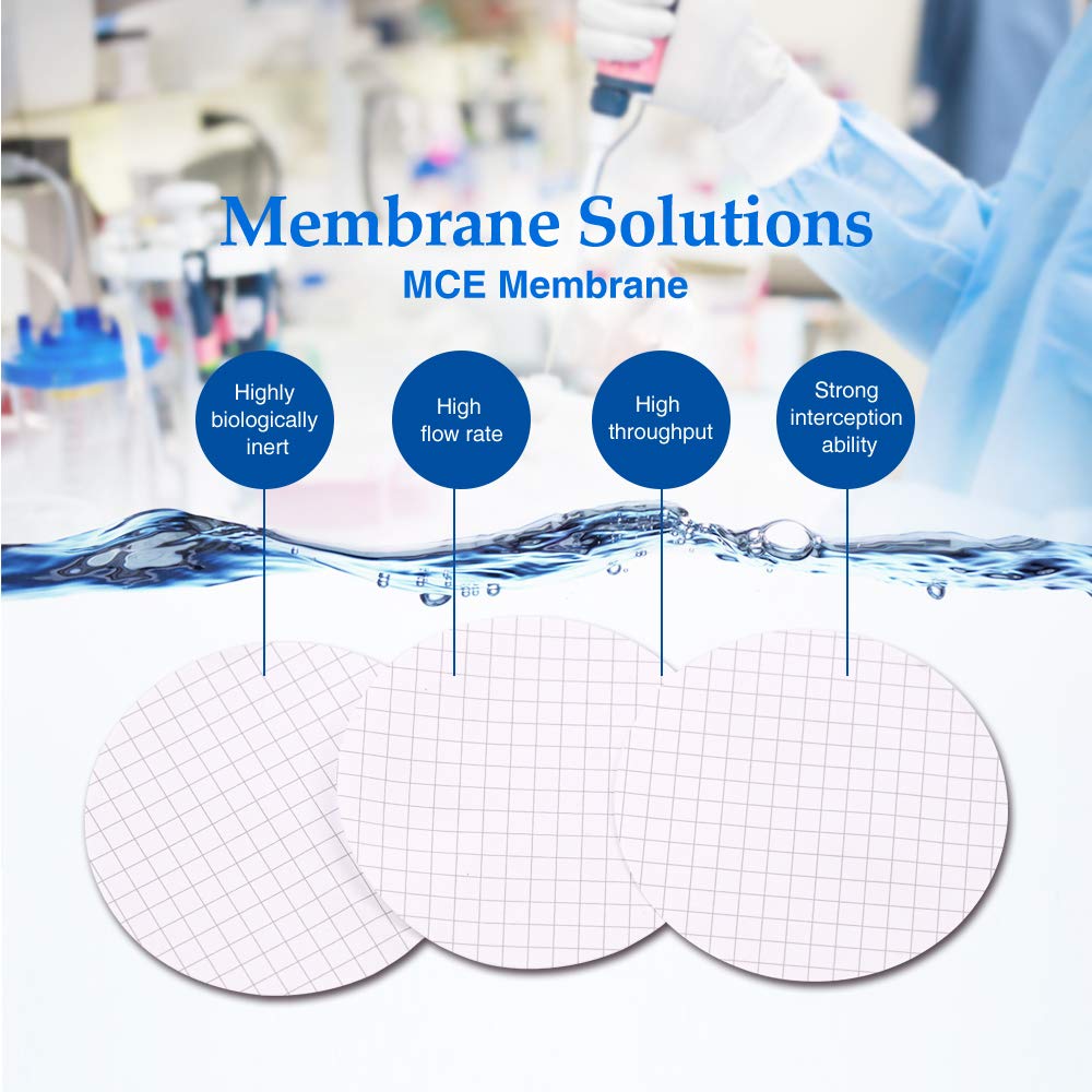 Membrane solutions. Membrane solutions logo. Filtration membrane kidne. 104.01.001 - Membrane Filter - Pore Size 0.20 μm - 47 mm diameter - Filter from a mixture of esters. Solutions Lab.