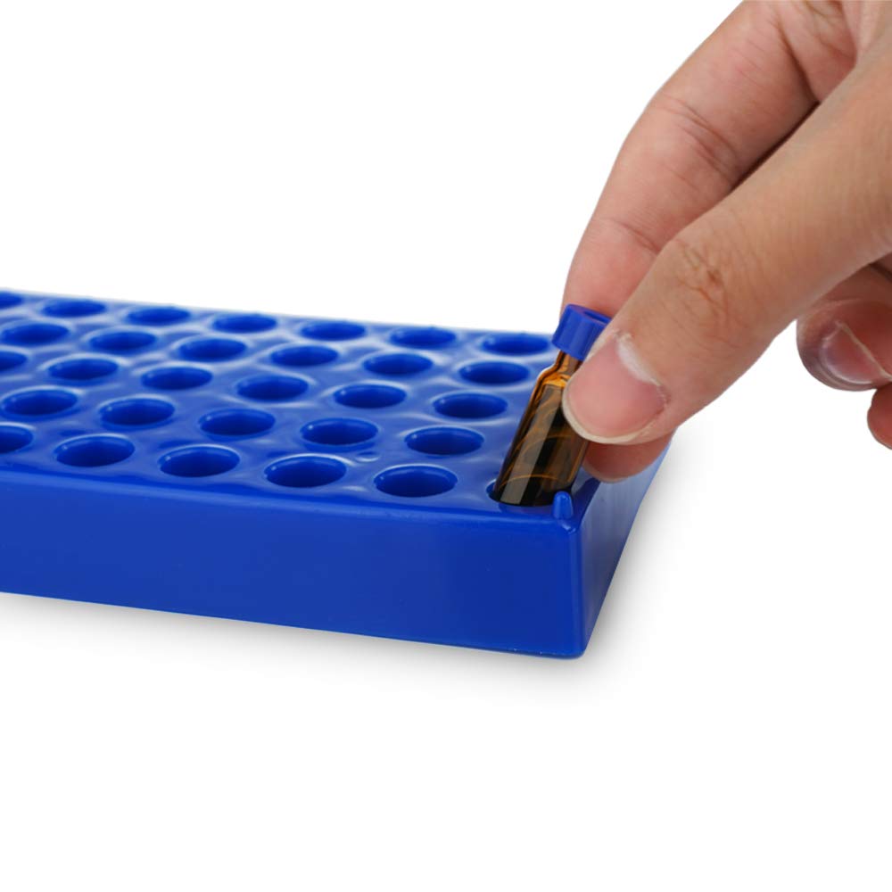 50Holes Filter Vial Holder, Standard 2ml 12mm Vial Rack, HPLC Storage