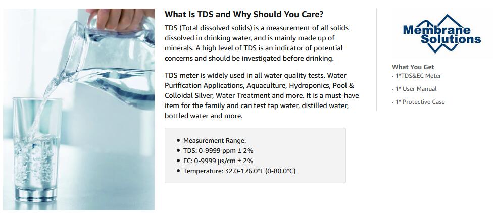 TDS Meter Digital Water Tester - PPM Meter EC & Temperature Test Pen 3- In 1  on eBid United States