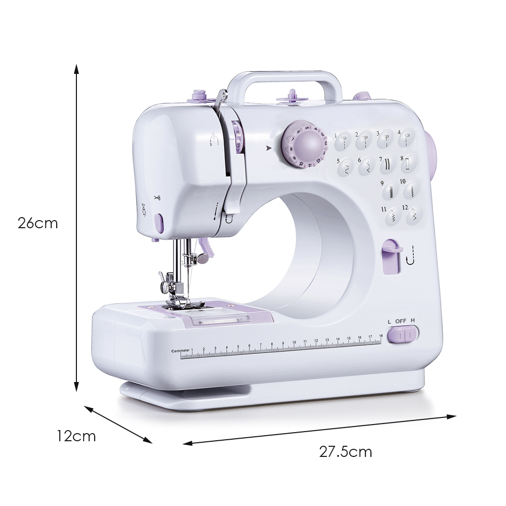 Electric Sewing Machine Portable Mini 12 Stitches 2 Speeds Foot