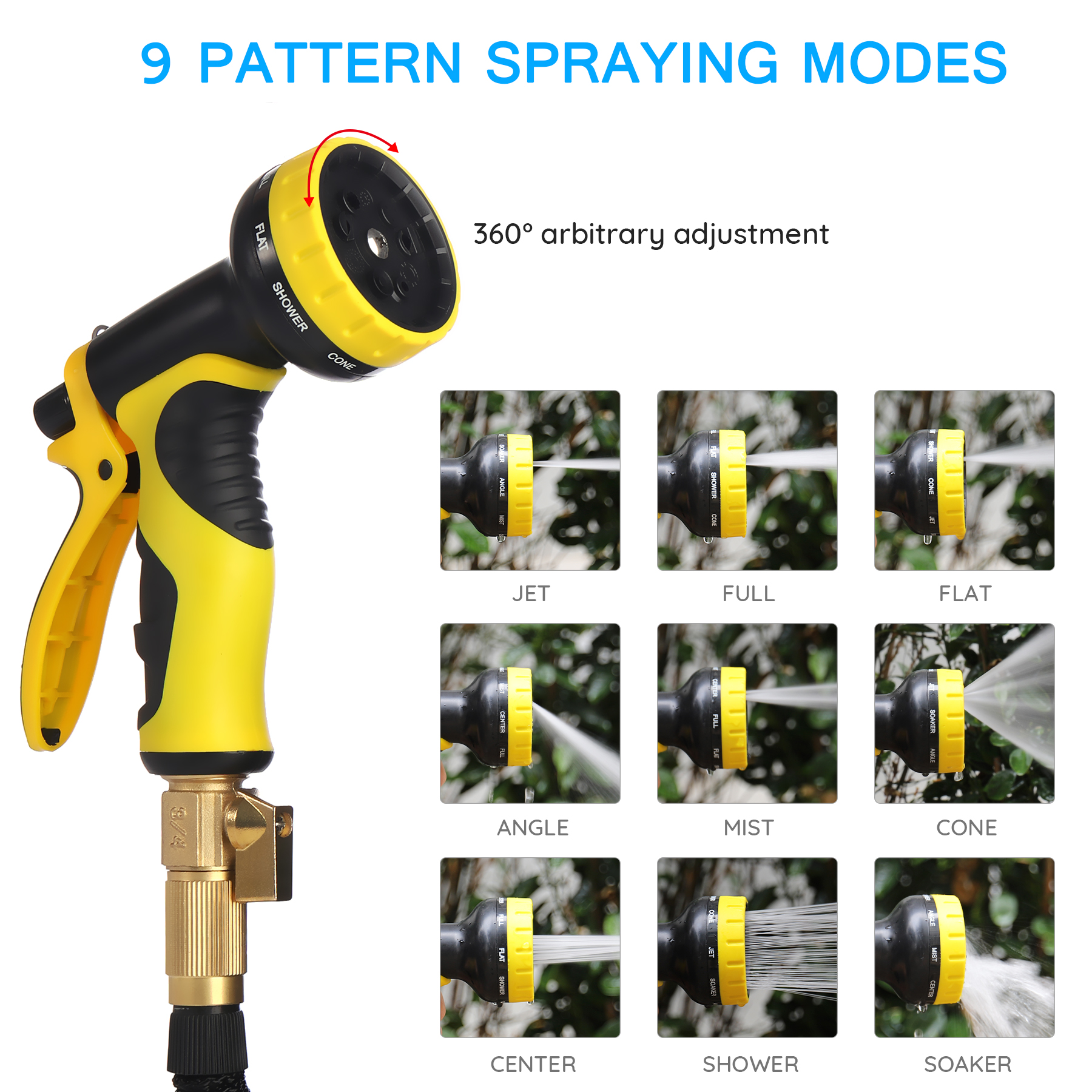 Gartenschlauch Flexibler Dehnbarer Wasserschlauch 25-100FT